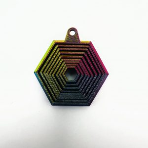 Mini hexagon – wydruk 3D SpinPrint